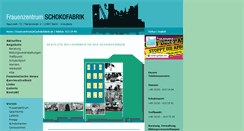 Desktop Screenshot of frauenzentrum-schokofabrik.de
